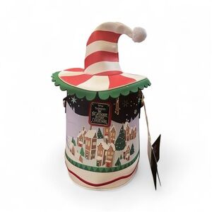 Loungefly Disney Nightmare Before Christmas Striped Holiday Hat Bag